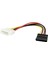 Plus PX-4960 Psu Molex Sata Çevirici, Kasa Içi Hdd/dvd/ssd 4 Pin Molex To Sata Power Güç Kablosu 15 cm 1