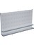 Beyaz Market Petshop Kırtasiye Rafı Hırdavat Rafı D30CMXG280CMXH220CM Beyaz Delikli Pano + Kancalı Raf 1