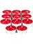 Dekoratif Kırmızı Renkli Tealight Mum Seti, 32'li Paket 1