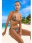 Modern Desenli Bikini Takımı Ergonomik Kesim Yaz Koleksiyonu Klora Dayanıklı Su Sporları Için 1