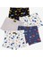 Erkek Çocuk 5'li Desenli Boxer Çok Renkli 1