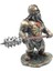 Veronese Viking Savaşçısı Figürü, El Boyaması 15X15X8 cm 3