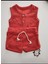 Bb-Unisex Yazlık 2li Set Atlet Şort Takım Kiremit Bebek Çocuk 2
