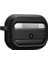 Airpods Pro 1.nesil Için Fiber Karbon Görünümlü Airpods Pro 1 Silikon Kılıf (Siyah) 2
