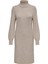 Only Onlsasha L/s Rollneck Dress Knt Noos Kadın Kahverengi Elbise - 15309197 1