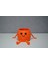 3D Oturan Mini Saksı Turuncu 2