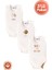 Unisex %100 Organik Pamuklu Love Baskılı 3-6-9-12 Ay 3lü Kolsuz Atlet Bebek Body Zıbın 1