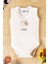Unisex %100 Organik Pamuklu Love Baskılı 3-6-9-12 Ay 3lü Kolsuz Atlet Bebek Body Zıbın 2