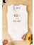 Unisex %100 Organik Pamuklu Love Baskılı 3-6-9-12 Ay 3lü Kolsuz Atlet Bebek Body Zıbın 3