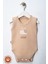 Unisex %100 Organik Pamuklu Love Baskılı 3-6-9-12 Ay 3lü Kolsuz Atlet Bebek Body Zıbın 3