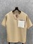 Oversize Nopeli Pamuk Keten Bohem Toprak Tshirt 1