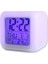 Alarmlı Küp Saat Renk Değiştiren ve Dijital 1