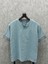 Oversize Bohem Yıkamalı Pamuk Keten Mint Tshirt 1