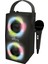 Ipparty Hoparlör - Taşınabilir Bluetooth Mikrofon Hoparlörü, Karaoke, Işık Efektleri, Kablosuz, Usb, Sd Kart, Şarj Edilebilir Pil, Siyah, BTP180BKZ, Tek Boyut 1