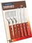 21199/711 Biftek Sofra Takımı-Set, 12 Parça Kırmızı Griffen 2-Kat Perçinlenmiştir 6 x Biftek Bıçağı 5 Inç, 6 x Steakgabel 1