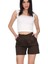 Slim Fit Duble Paça Gabardin Şort %100 Pamuk 6