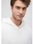 Kapüşonlu Beyaz Basic Sweatshirt 0S10275-70057 4