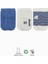 Bistyle Puanlı Kaymaz Penye Soket Çorap 3'lü BS10108 Indigo 1
