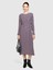 Sisley %100 Viskoz Tamamı Desenli Dik Yaka Uzun Kollu Elbise Kadın Mavi Elbise - 324P4UVWLV05F 1