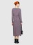 Sisley %100 Viskoz Tamamı Desenli Dik Yaka Uzun Kollu Elbise Kadın Mavi Elbise - 324P4UVWLV05F 5