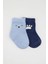 Bistyle Bear Penye Soket Çorap 2'li BS10116 Mavi 2