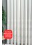 Emes Tül Perde Kırık Beyaz Simli Şeritli Modern Tasarım 350 x 180 cm Salon Kullanımı İçin 1