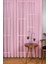 Tül Perde Pembe Pudra Kız Çoçuk Odası Bebek Mutfak Yatak Odası Düz Sade Tül Perde Sık Pileli 4