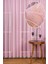 Tül Perde Pembe Pudra Kız Çoçuk Odası Bebek Mutfak Yatak Odası Düz Sade Tül Perde Sık Pileli 5