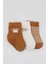 Bistyle 3'lü Penye Soket Çorap BS10110 Hardal 2