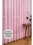 Tül Perde Pembe Pudra Kız Çoçuk Odası Bebek Mutfak Yatak Odası Düz Sade Tül Perde Sık Pileli 1