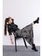 Saten Leopar Dantelli Uzun Etek 6750 1