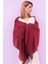 Barış Ipekli El Dokuması Jakarlı Şal 60 x 190 cm - Bordo 1