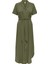Onlnova Lıfe Elıte Izı Shırt Dress Solıd Kadın Yeşil Elbise - 15331928 1