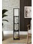 Moss Siyah Dekoratif Raflı Modern Sehpalı Lambader 3