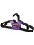 Hanger Plastik Slim Askı, Elbise Askısı, Siyah Askı (Standart, Adet, 30) 1
