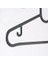 Hanger Plastik Slim Askı, Elbise Askısı, Siyah Askı (Standart, Adet, 30) 2
