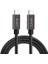 Solid 100W 5A Type C To Type C Hızlı Şarj ve Data Kablosu Halat Örgülü Space Gray Mbt (3 Metre) 3