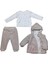 Bibaby Pretty Moments 3'lü Bebe Takım 73339 Ecru Pink 1