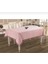 Tekstil Dantelli Leke Tutmayan Dertsiz Kumaş Masa Örtüsü Pembe 160 x 220 BYZT241 1