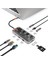 Hub Çok Fonksiyonlu, 8'li Bağlantı Noktası, Hdmı, USB 3.0, Sd Kart Okuyucu, Ethernet, Gümüş 1
