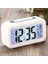 Dekoratif Dijital Alarmlı Saat, 12/24 Dönüştürme Gece Görüşlü Yatak Başucu Saati Masa Saati LED Ekran Pilli Çalar Saat 13 x 4.5x 7.5cm (Beyaz) 2