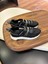 1100 Siyah Rugan Hakiki Deri Erkek Sneakers 1