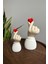Korean Heart 2li Biblo Seti, Kalp Tutan El Sevimli Hediyelik, 9CM-14CM Bioplastik 1