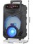 Kablosuz Hoparlör 8 Inç Büyük Boy Bluetooth Speaker Karaoke Mikrofon Işıklı Parti Fmradyo Aux Sd USB 2