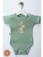 Unisex Bebek %100 Organik Pamuklu Bohem Baskılı 3-6-9-12 Ay 3lü Kısa Kollu Bebek Body Zıbın 3