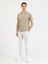 Erkek Regular Fıt Polo Yaka Tişört-Bej 5