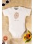 Kız Bebek %100 Organik Pamuklu Love Baskılı 3-6-9-12 Ay 3lü Kısa Kollu Bebek Body Zıbın 2