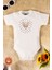 Kız Bebek %100 Organik Pamuklu Love Baskılı 3-6-9-12 Ay 3lü Kısa Kollu Bebek Body Zıbın 4