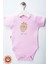 Kız Bebek %100 Organik Pamuklu Love Baskılı 3-6-9-12 Ay 3lü Kısa Kollu Bebek Body Zıbın 3