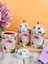Porselen 3lü Küçük Baharat Takımı Rose Deluxe MİSS-16895-25 2